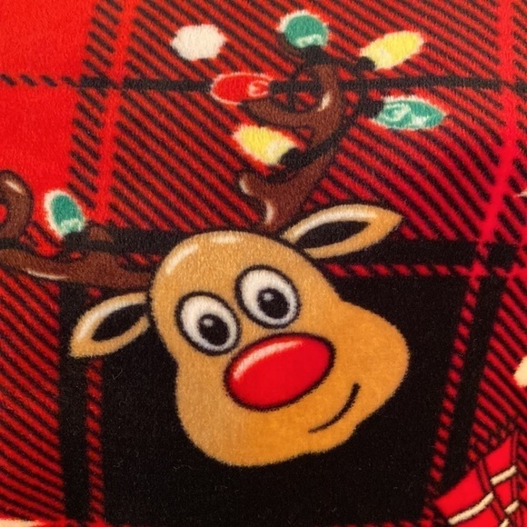 NOBO girls Christmas holiday plaid velvet fleece PJ pants size Large 11-13 - Picture 6 of 6